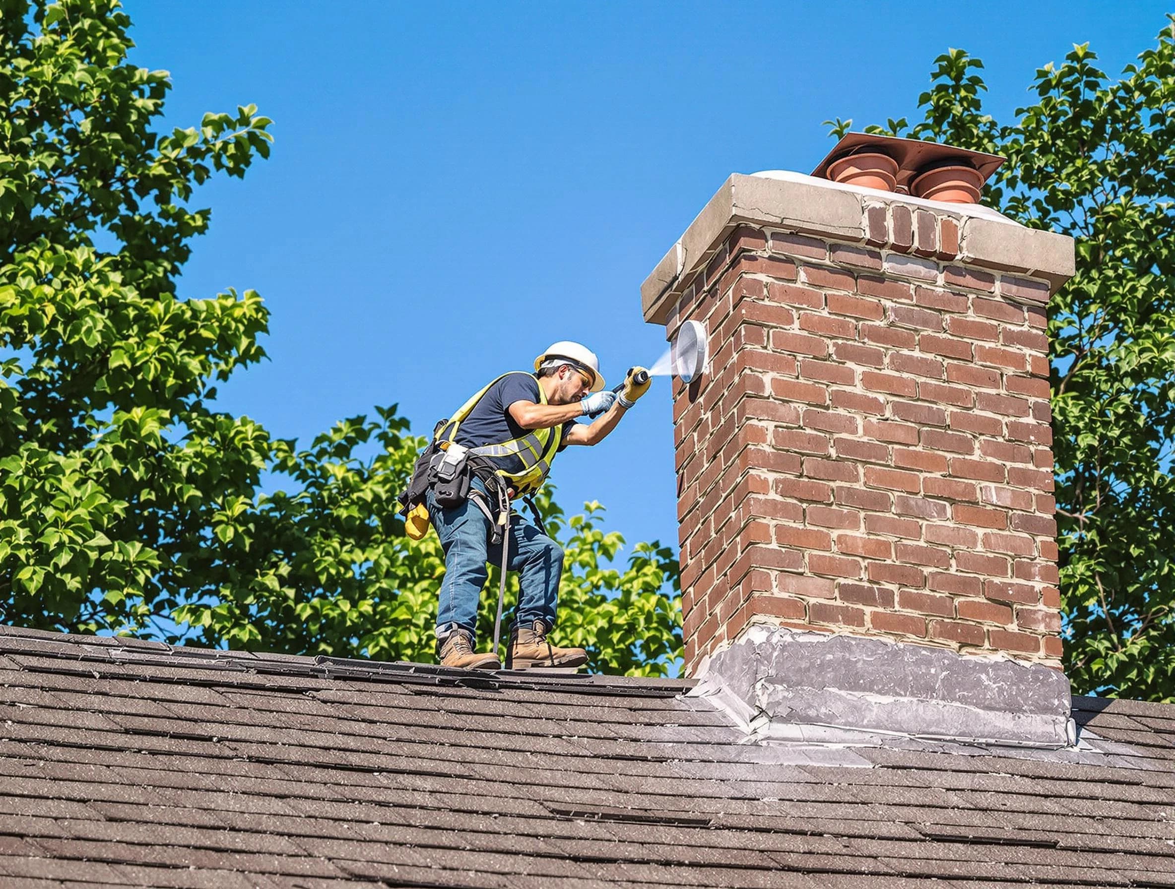 Marlboro Chimney Sweep performing an inspection with advanced tools in Marlboro, NJ