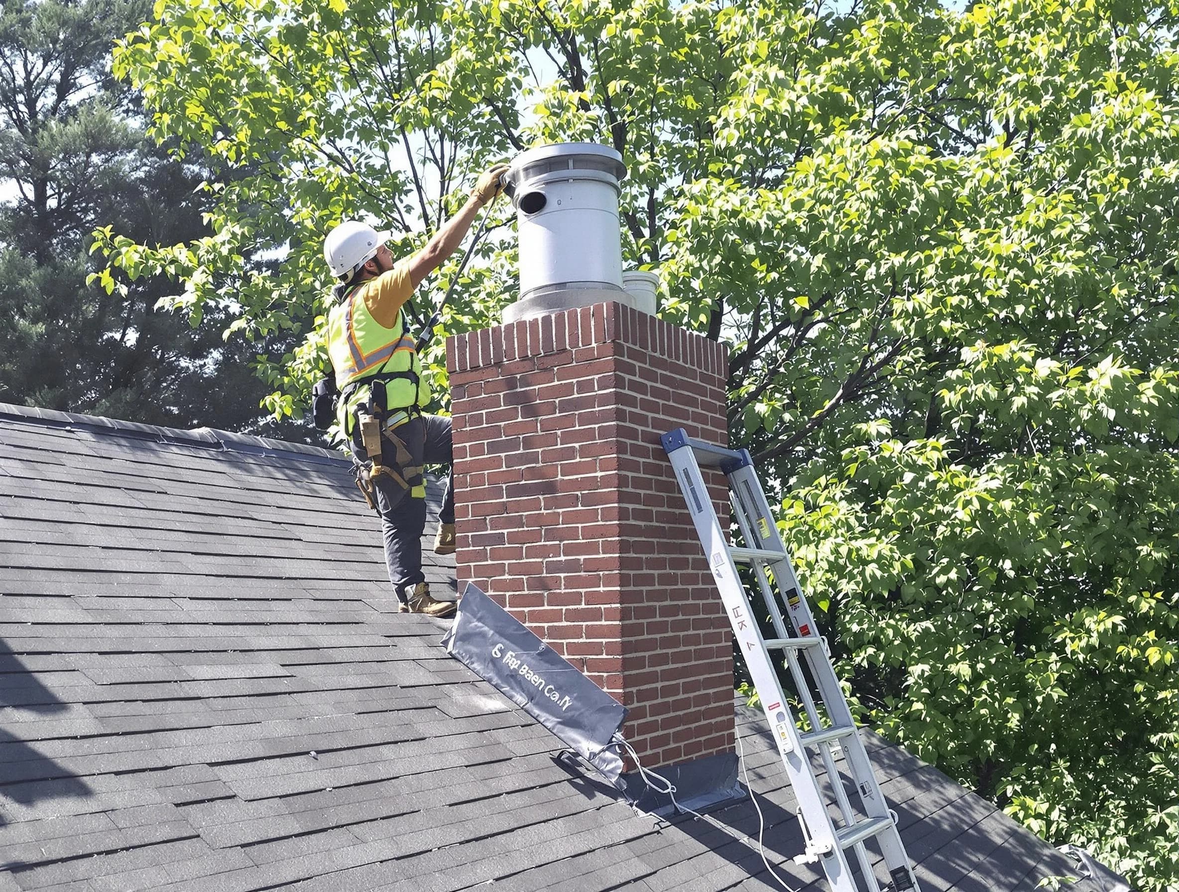 Chimney liner inspection by Marlboro Chimney Sweep in Marlboro, NJ