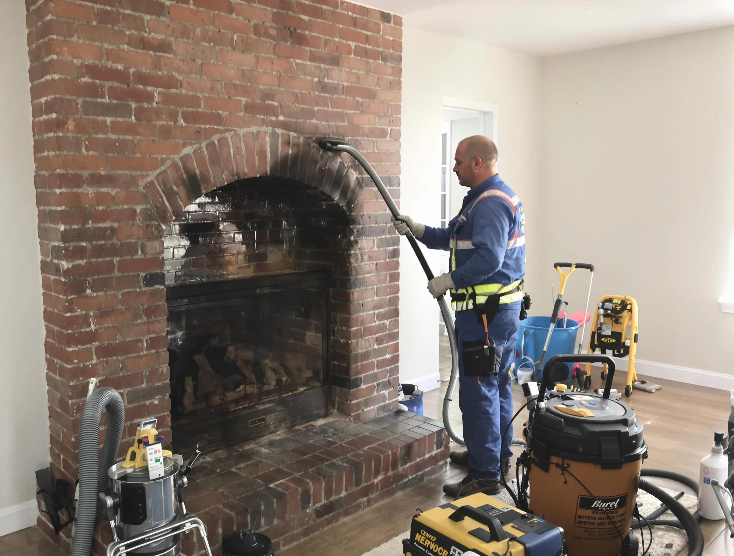 Marlboro Chimney Sweep expert performing detailed chimney sweep in Marlboro, NJ